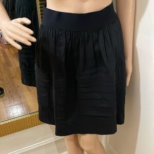 Theory Chic Black A-Line mini Skirt